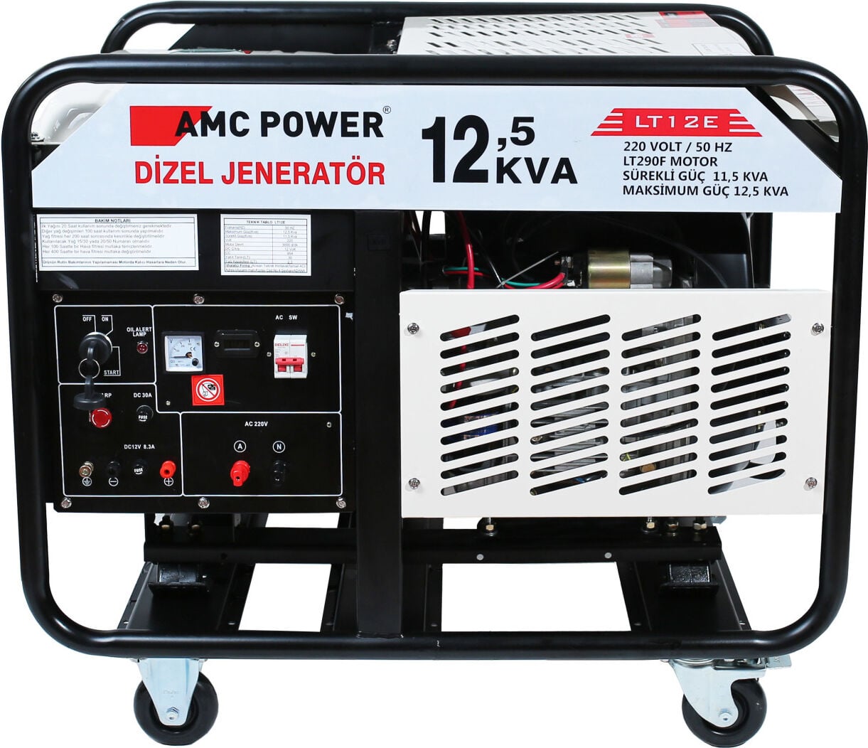 Amc Power 12,5 Kva Dizel Jeneratör 220 Volt