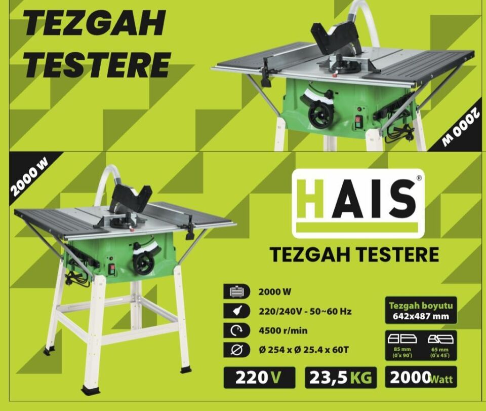 Hais Tezgah Testere 2000 W