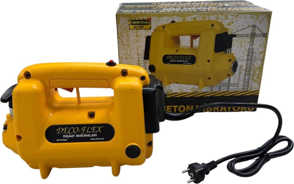 Deco-Flex 3 Hp Yüksek Frekanslı Beton Vibratörü 5 Metre Hortum Dahildir