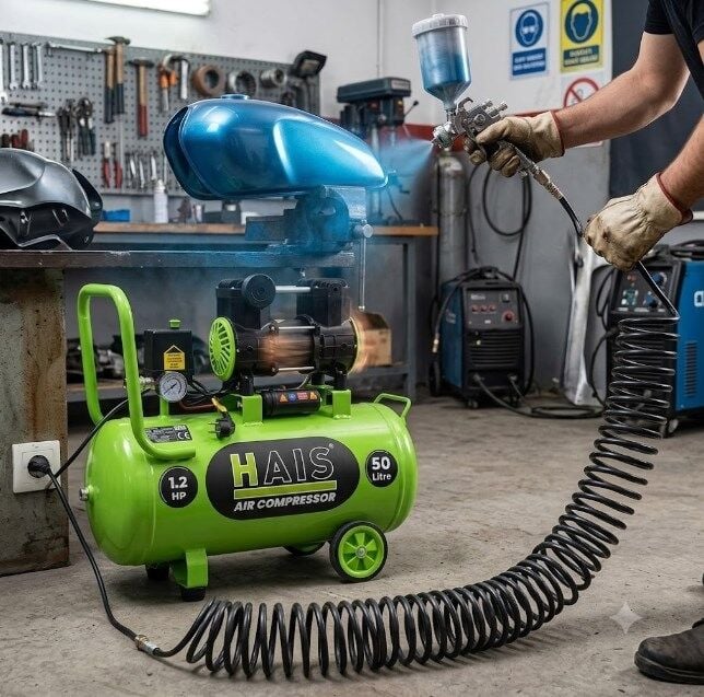 Hais 50 Litre Sessiz Yağsız Hava Kompresörü 1,5 Hp