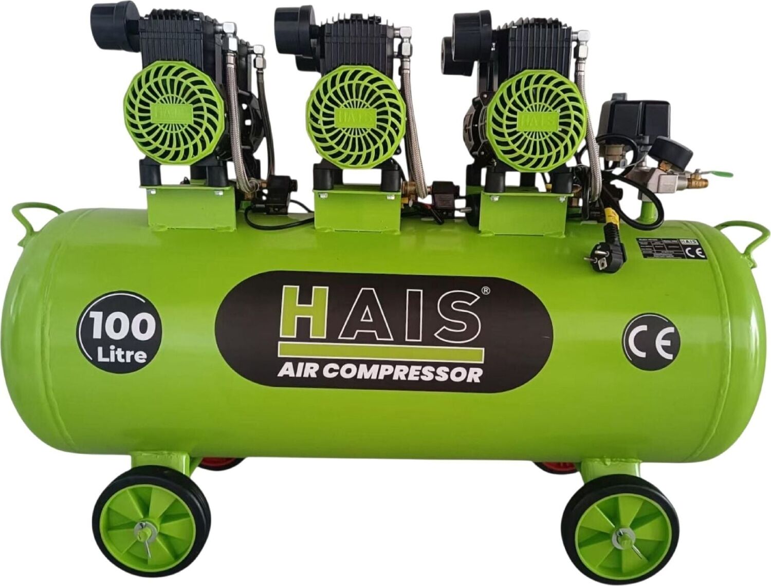 Hais 100 Litre Sessiz Yağsız Hava Kompresörü 4,5 Hp