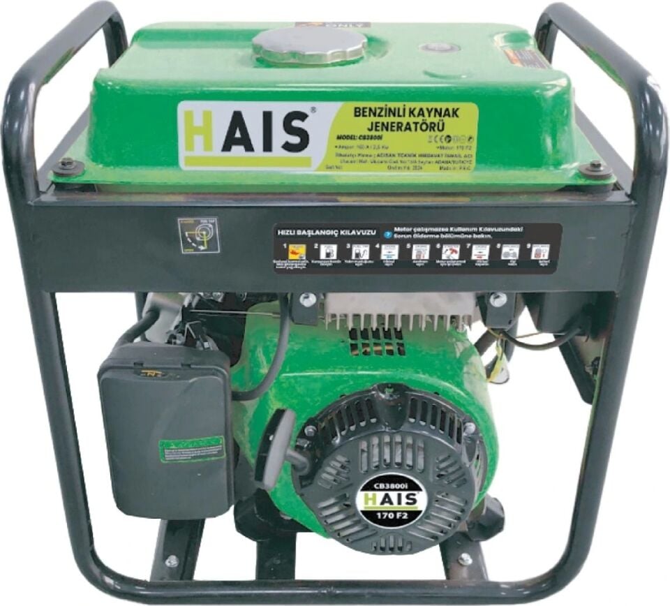 Hais 2,5 Kw Benzinli  Kaynak Jeneratörü CB3800I