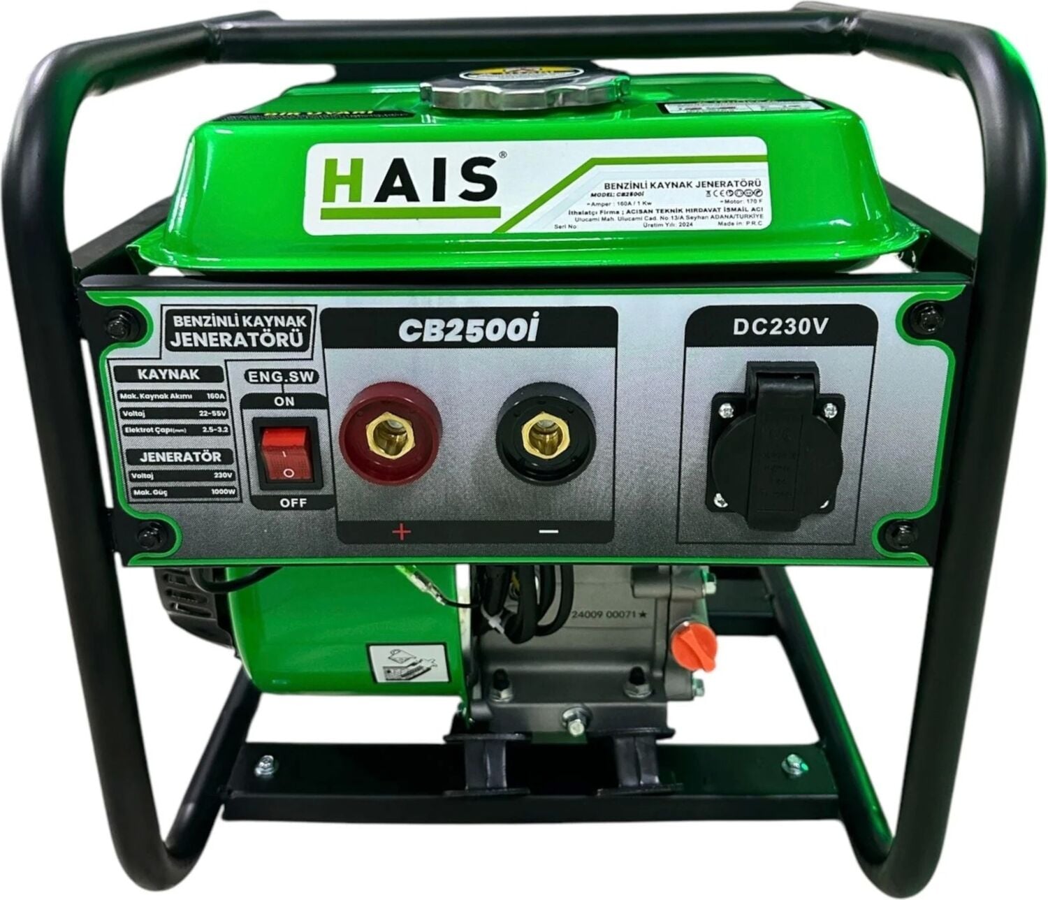 Hais 1 Kw Benzinli Kaynak Jeneratörü CB2500I