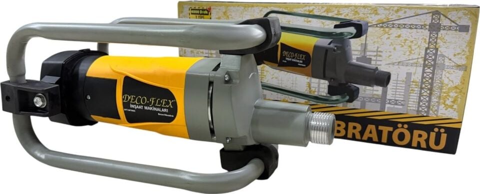 Deco-Flex 3 Hp Beton Vibratörü 4000 Devir 4 Metre Hortum 45 mm Şişe