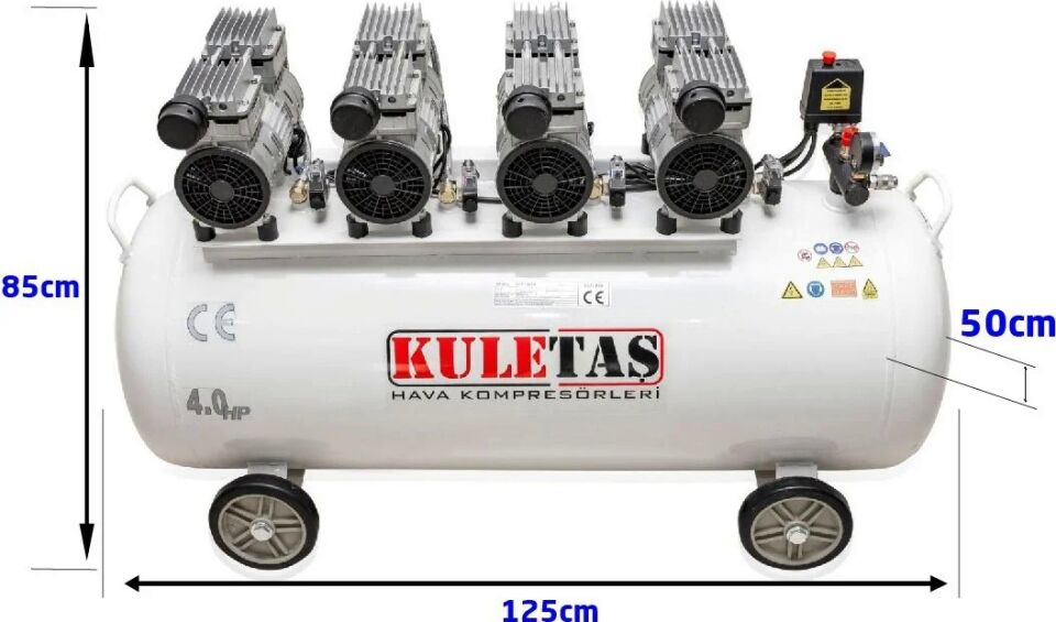 Kuletaş Sessiz Hava Kompresörü 200  Litre 4hp