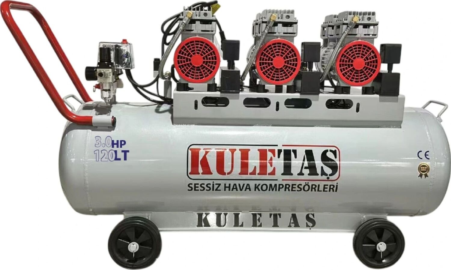 Kuletaş 120 Litre 3 Hp Alüminyum Tanklı Sessiz Hava Kompresörü