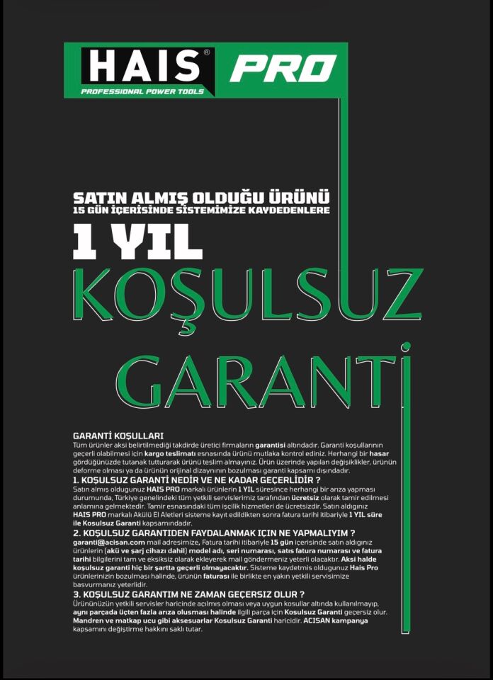 Haıspro Profesyonel S30 RB-1010 1100 Nm 4.0AH Darbeli Somun Sıkma