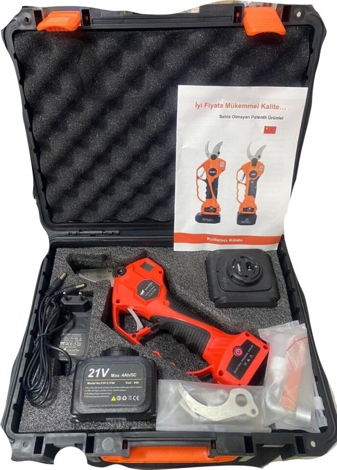 Yokatta 830A Akülü Budama Makası Çift Akülü 4+4 Ah. 21 V