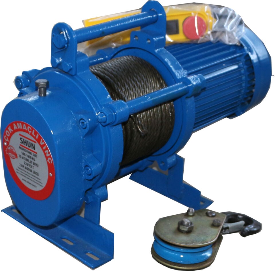 Shun 1000 Kg Profesyonel Vinç 380 Volt 30 Metre