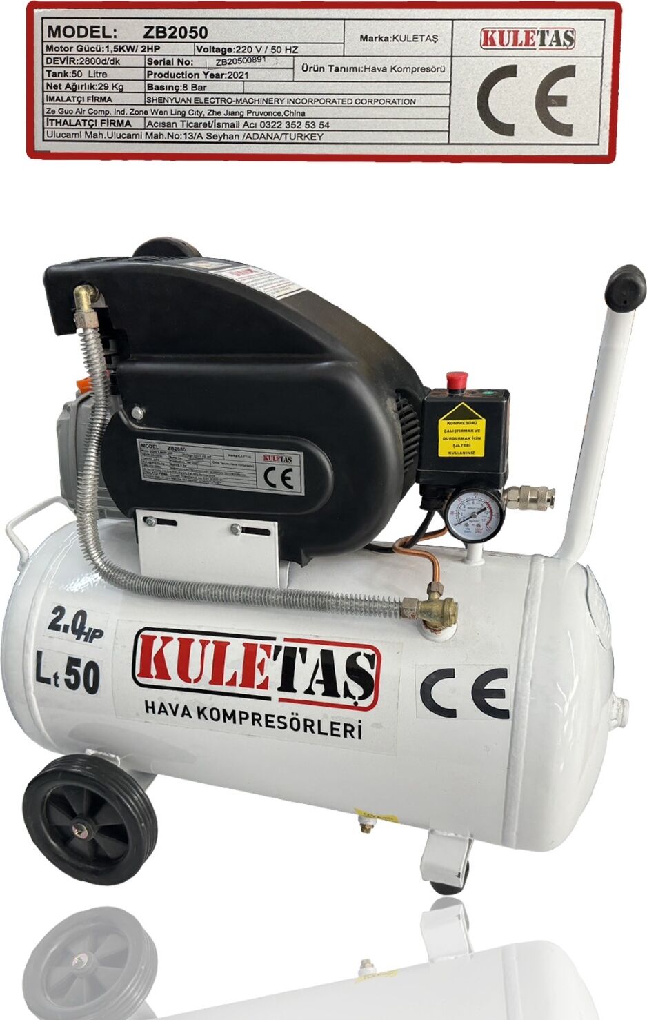 Kuletaş 50 Lt Kompresör Yağlı