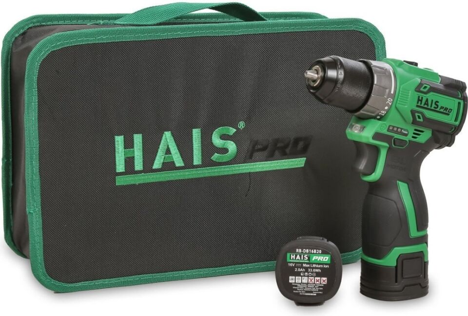 Hais Pro Akülü Matkap 16V 2 Ah DB16
