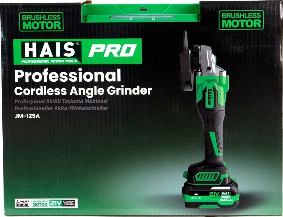 Hais Pro 125A21 Akülü Taşlama Makinesi