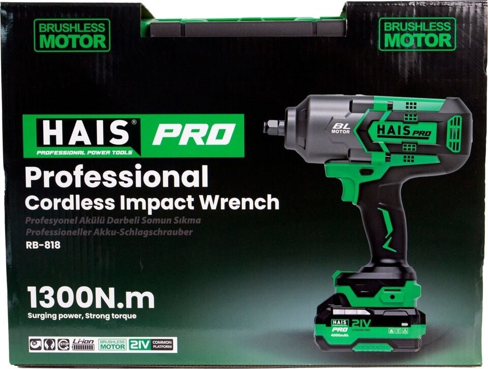 Hais Pro 1300NM RB-818 Şarjlı Somun Sıkma