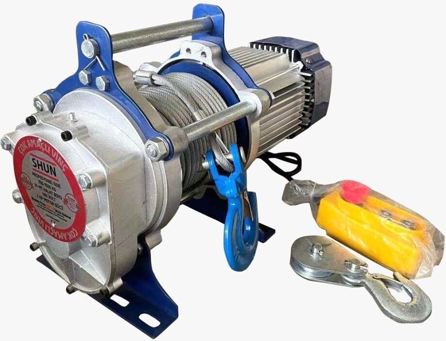 Shun 1500 kg Profesyonel Vinç 380 Volt 30 Metre 3 Hp