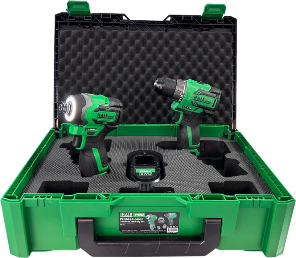Profesyonel 16V Akülü Set, 2'li + 2x2 Ah Çift Akü, Haispro Rb-03