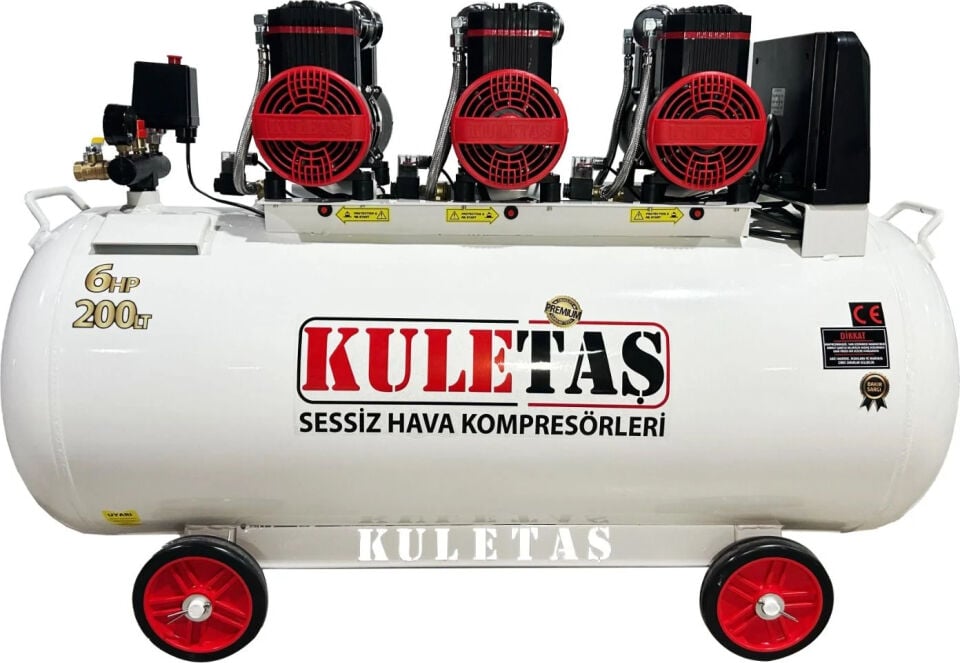 Kuletaş 200LT 6hp Premium Panolu Hava Kompresörü